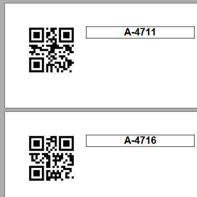 Dymo labels